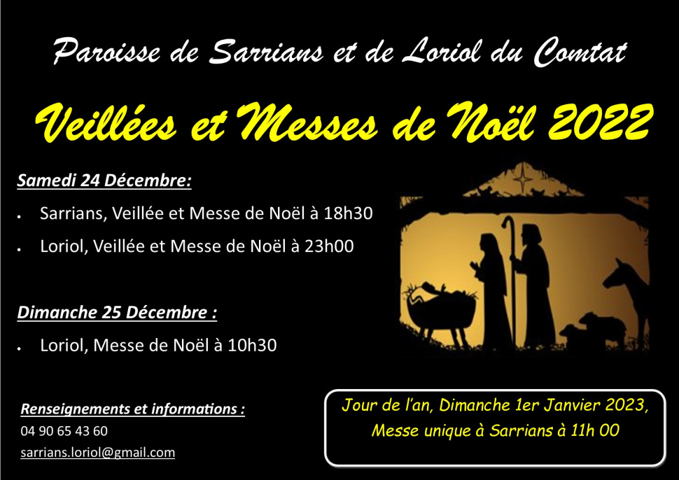 2022 12 24 Affiches messes noel